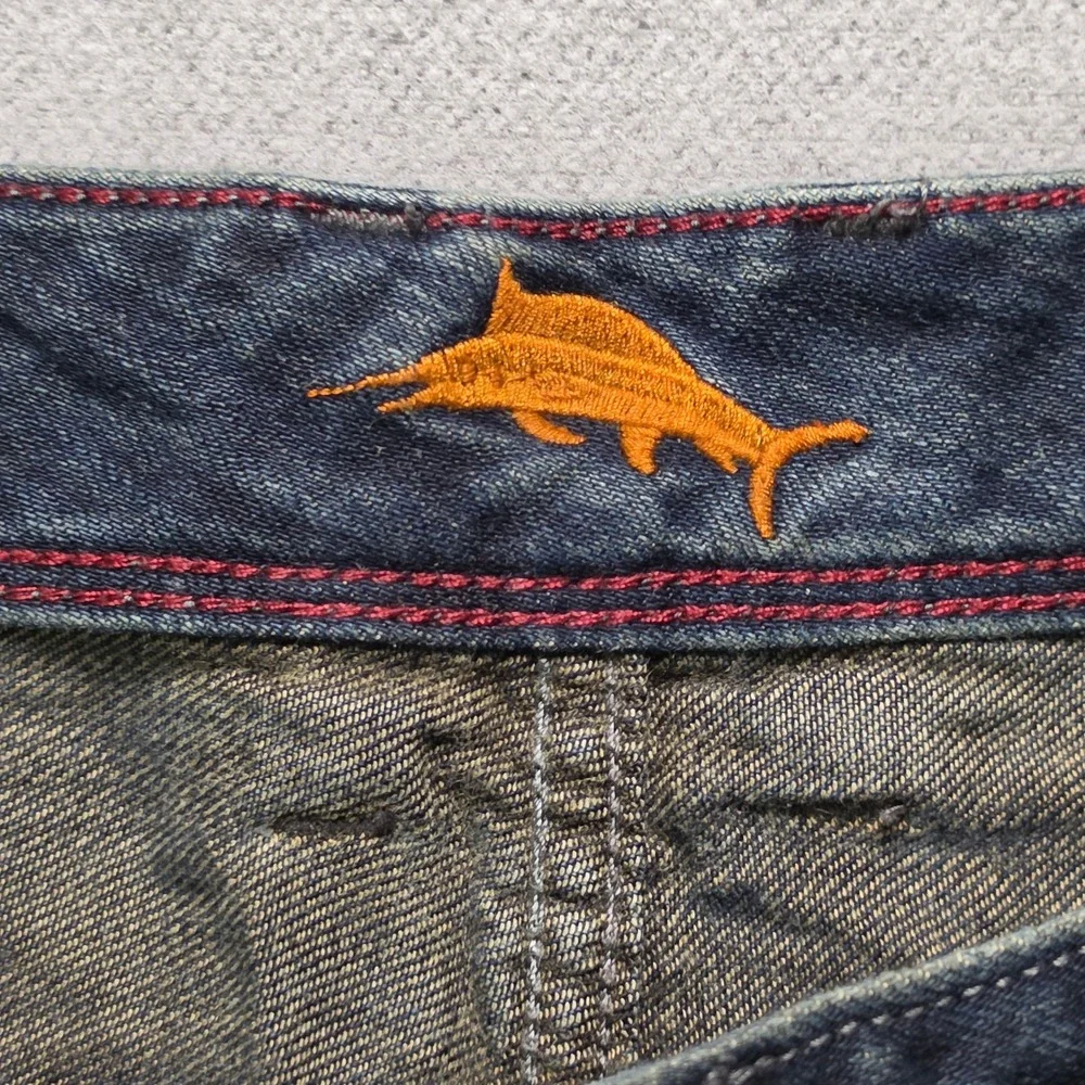 Tommy Bahama Jeans Men 38x30 Dark Wash Straight Leg Denim Pants